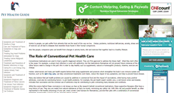 Desktop Screenshot of pet-health-guide.com